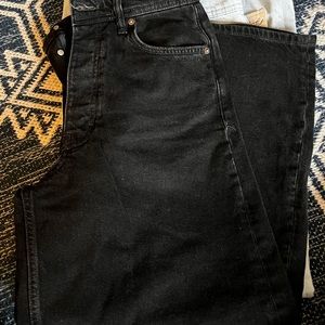 We the free mid rise crop wide leg jeans